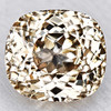8x7 mm { 3.11 cts} Cushion Brilliant Cut Extreme Brilliancy Natural Bright Champagne Zircon {Flawless-VVS1}--AAA Grade