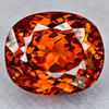9x7.5 mm { 4.07 cts} Oval Brilliant Cut Extreme Brilliancy Intense Orange Zircon {Flawless-VVS1}--AAA Grade