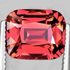 7.5x6 mm { 1.61 cts} Cushion Extreme Brilliancy Best Padparadscha Pink Rhodolite Garnet Natural {Flawless-VVS}--AAA Grade