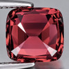 7.00 mm { 1.91 cts} Cushion Extreme Brilliancy Best Padparadscha Pink Rhodolite Garnet Natural {Flawless-VVS}--AAA Grade