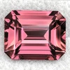 7x6 mm { 1.39 cts } Octagon Emerald Cut Best AAA Neon Natural AAA Padparadscha Pink Rhodolite Garnet {Flawless-VVS1}--AAA Grade