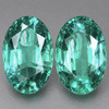 5x3 mm 2 pc Oval Best Neon AAA Blue Green Emerald { VVS-VS }