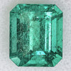 6x5 mm { 0.88 cts } Octagon Emerald Cut AAA Neon Natural Blue Green Emerald