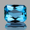 10x8 mm {4.46 cts} Rectangle AAA Fire Seafoam Blue Zircon Natural {Flawless-VVS1}