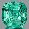 5.00 mm { 0.65 cts } Cushion Best AAA Neon Intense Blue Green Emerald Natural { AAA Grade }