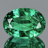 7x5 mm{ 0.66 cts } Oval AAA Neon Intense Green Emerald Natural  { AAA Grade }