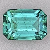 6x4 mm { 0.73 cts } Octagon Emerald Cut Best AAA Neon Natural AAA Green Blue Emerald { AAA Grade }