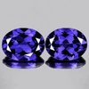 10x8 mm 2 pcs Oval Brilliant Cut AAA Fire Intense AAA Bluish Violet Iolite Natural {Flawless-VVS1}--AAA Grade