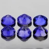 4.00 mm 6 pcs Round Brilliant Cut AAA Fire Intense Bluish Violet Iolite Natural {Flawless-VVS1}