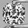5.00 mm { 0.67 cts } Cushion Extreme Brilliancy Titanium White Spinel Natural { Flawless-VVS }