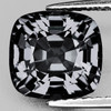 6x5 mm { 0.95 cts } Cushion AAA Fire Natural Gray Titanium Spinel {Flawless-VVS}