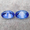 6x5 mm 2pcs { 1.57 cts } Oval AAA Fire Natural AAA Ceylon Blue Sapphire (Flawless-VVS)--AAA Grade