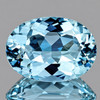 8x6 mm { 1.10 cts } Oval Brilliant Cut Extreme Brilliancy Natural AAA Santa Maria Blue Aquamarine {Flawless-VVS}--AAA Grade