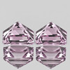 4.00 mm 2pcs Square Machine Princess Cut Extreme Brilliancy Natural Pink Sapphire {Flawless-VVS}--AAA Grade