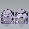 4.50 mm 2pcs { 1.04 cts } Square Machine Princess Cut Extreme Brilliancy Natural Purple Sapphire {Flawless-VVS}--AAA Grade