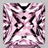 5.30 mm { 0.76 cts } Square Machine Princess Cut Extreme Brilliancy Natural AAA Pink Sapphire {Flawless-VVS}--AAA Grade