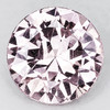 5.00 mm { 0.60 cts } Round Machine Brilliant Cut Extreme Brilliancy Natural Light Pink Sapphire {Flawless-VVS1}