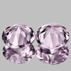 5.00 mm 2 pcs { 1.00 cts } Round Machine Brilliant Cut Extreme Brilliancy Natural Pink Sapphire {Flawless-VVS1}--AAA Grade