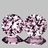 5.00 mm 2 pcs { 1.00 cts } Round Machine Brilliant Cut Extreme Brilliancy Natural Pink Sapphire {Flawless-VVS1}--AAA Grade