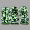 3.20 mm 6 pcs Round AAA Fire AAA Green Sapphire Natural {Flawless-VVS1}