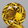 17.00 mm {15.13 cts} Round Best AAA Fire AAA Golden Yellow Citrine Natural (Flawless-VVS1}