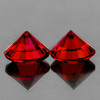 3.50 mm 2 pcs Round Brilliant Cut AAA Fire Intense Red Spinel Mogok Natural Natural {Flawless-VVS1}
