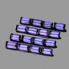 4x2 mm 20 pcs Baguette Bluish Violet Iolite Natural {Flawless-VVS1}