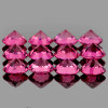 3.50 mm 12 pcs Round Best AAA Fire AAA Raspberry Pink Rhodolite Garnet Natural (Umbalite){Flawless-VVS1}