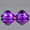 11x9 mm 2 pcs Oval Brilliant Cut AAA Fire Intense AAA Purple Amethyst Natural {Flawless-VVS}--AAA Grade