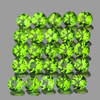 3.00 mm 25 pcs Round AAA Fire AAA Green Peridot Natural {Flawless-VVS1}