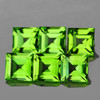 5.00 mm 6 pcs Square Best AAA Green Peridot Natural {Flawless-VVS1}