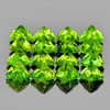 4.00 mm 16 pcs Heart AAA Fire AAA Green Peridot Natural {Flawless-VVS1}