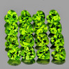 4.00 mm 16 pcs Heart Brilliant Cut AAA Fire AAA Green Peridot Natural {Flawless-VVS1}
