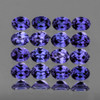 4x3 mm 16 pcs Oval Top Bluish Violet Iolite Natural {Flawless-VVS1}