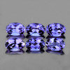 6x4 mm 6 pcs Oval Top Bluish Violet Iolite Natural {Flawless-VVS1}