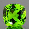 8.00 mm Cushion AAA Fire AAA Green Peridot Natural {Flawless-VVS}