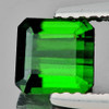 8x7 mm Rectangle {2.30 cts} Best AAA Neon Chrome Green Tourmaline Natural {Flawless-VVS1}