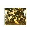 2.70x2.50 mm {0.11 cts} Rectangle Princess Cut Bright Champagne Diamond (C2) Natural {Flawless-VVS} AAA Grade