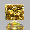 2.70x2.50 mm { 0.13 cts} Rectangle Princess Cut AAA Champagne Diamond Natural { VVS } AAA Grade