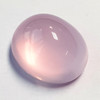 25.78 cts Oval Cabochon 21x16 mm AAA Pastel Pink Rose Quartz Natural {Flawless-VVS}