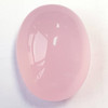 28.15 cts Oval Cabochon 22x17mm AAA Pastel Pink Rose Quartz Natural {Flawless-VVS}