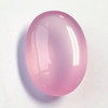 24.54 cts Oval Cabochon 22x17 mm AAA Pastel Pink Rose Quartz Natural {Flawless-VVS}