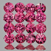 2.00 mm 25 pcs Round Machine Brilliant Cut Extreme Brilliancy Intense Red Pink Mozambique Ruby Natural {Flawless-VVS}--AAA Grade