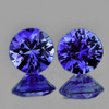 3.30 mm 2 pcs Round AAA Premium Violet Blue Sapphire Natural {Flawless-VVS}--AAA Grade