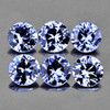 3.20 mm 6 pcs Round {0.90 cts} Machine Cut Ceylon Blue Sapphire Natural (Unheated) {Flawless-VVS}