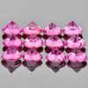 2.50 mm 12 pcs Round Diamond Cut AAA Fire Natural Intense Pink Sapphire {Flawless-VVS}
