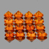 2.00 mm 25 pcs Round Machine Cut AAA Orange Sapphire Natural {Flawless-VVS1}