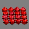 2.50 mm 16 pcs Round Intense AAA Red Sapphire Natural {Flawless-VVS1}