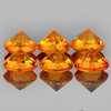 3.20 mm 6 pcs Round Diamond Cut Intense AAA Golden Yellow Sapphire Natural {Flawless-VVS1}