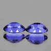 7x5 mm 2 pcs Oval AAA Fire Top Purple Blue Tanzanite Natural {Flawless-VVS1}